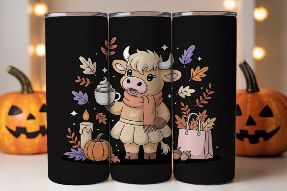 Autumn Highland Cow Tumbler Wrap Review