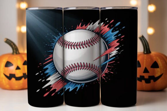 Baseball Splash Tumbler Wrap Design Review