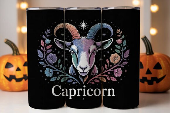 Capricorn Zodiac Tumbler Wrap Design Review