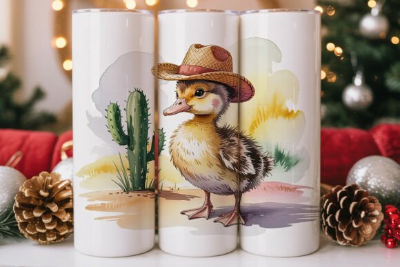 Cowboy Duckling Tumbler Wrap