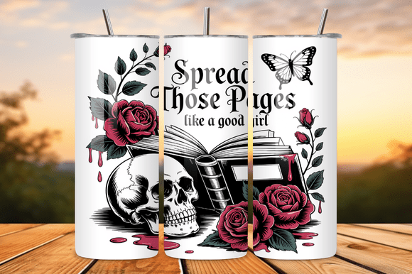Dark Academia Book Lover Tumbler