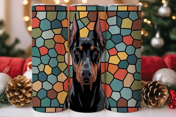 Doberman Stained Glass 20oz Tumbler Wrap Review