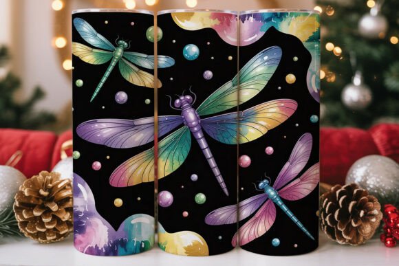 Dragonfly Glitter 20oz Tumbler Wrap