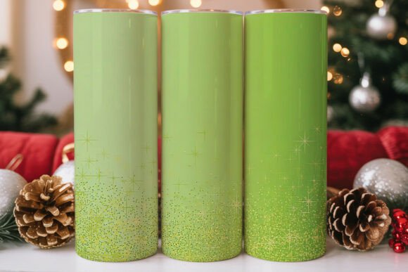 Lime Green Glitter Tumbler Wrap