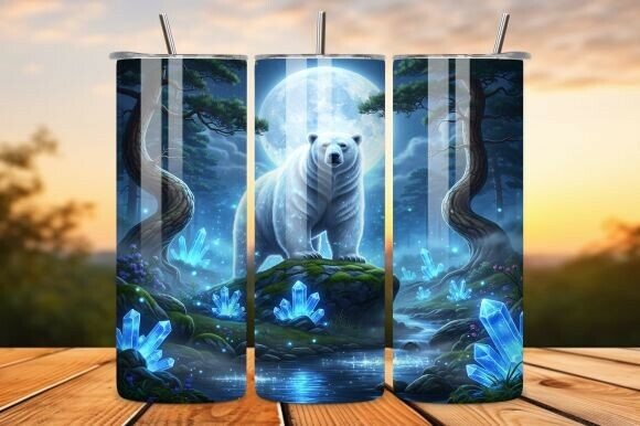Majestic White Bear Tumbler Wrap Review
