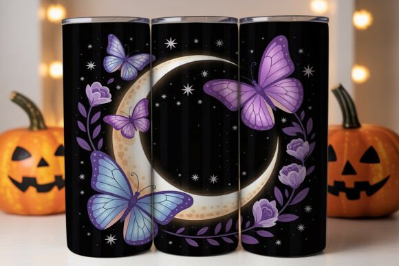 Mystical Moon Butterfly Tumbler Wrap Design Review