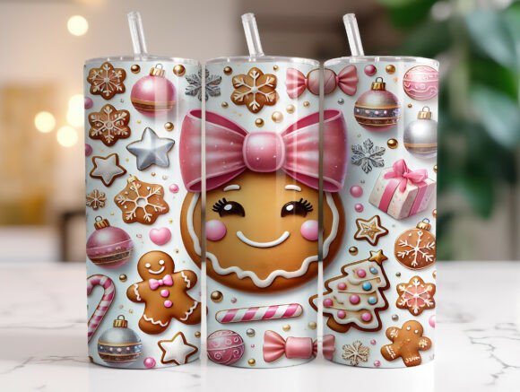 Pink Gingerbread Christmas Tumbler Wrap Review
