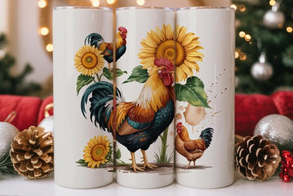 Rustic Rooster Tumbler Wrap Design Review