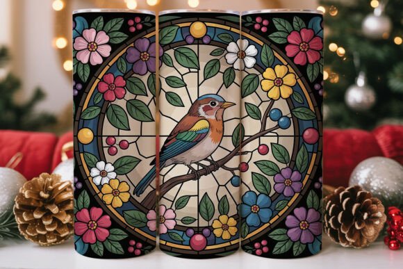 Stained Glass Bird Tumbler Wrap Design Review