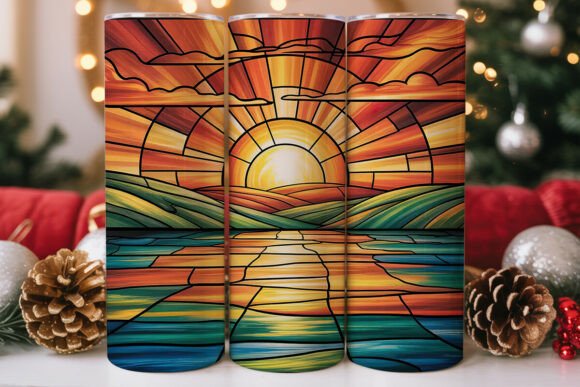 Stained Glass Sunset Tumbler Wrap Review