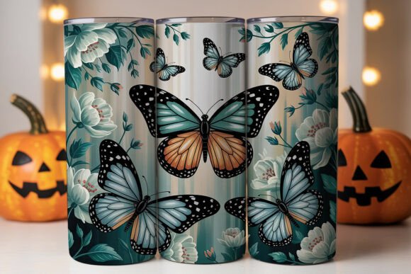 Teal Butterfly Floral Tumbler Wrap Review