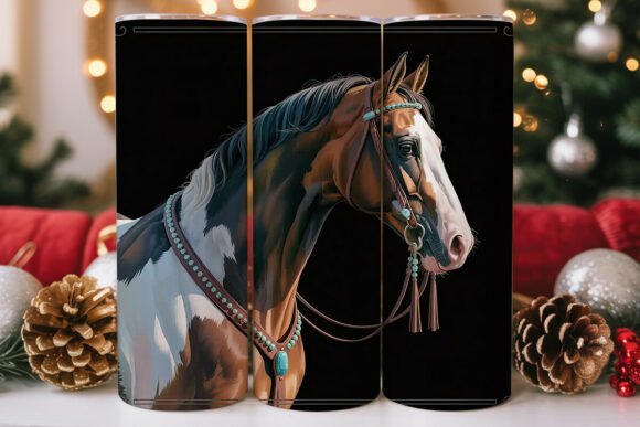 Turquoise Horse Tumbler Wrap